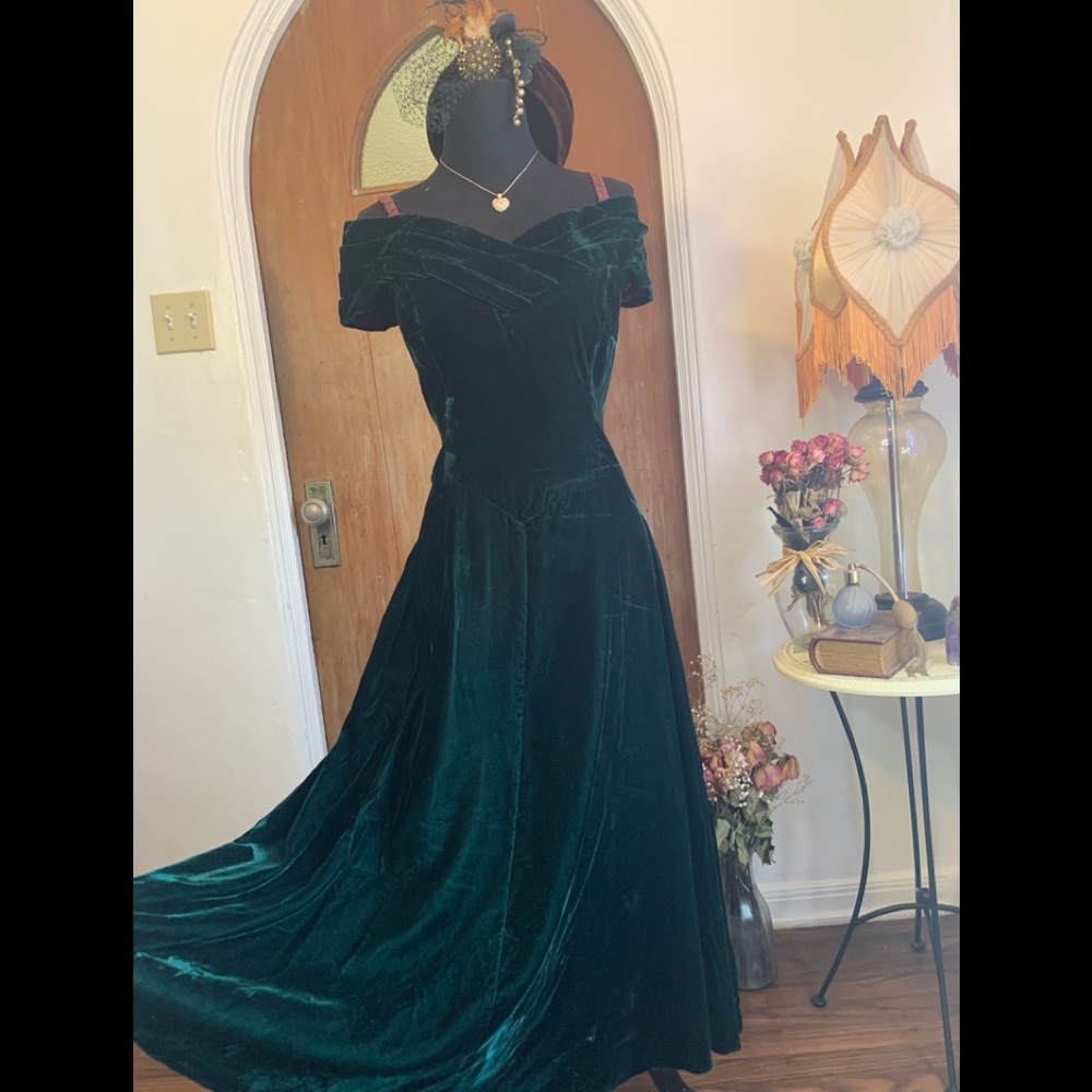 Vintage Velvet Gown